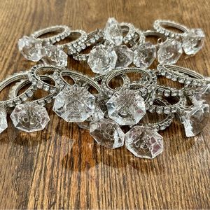 Diamond Ring Napkin Ring Set of 19